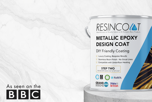 Metallic epoxy design coat